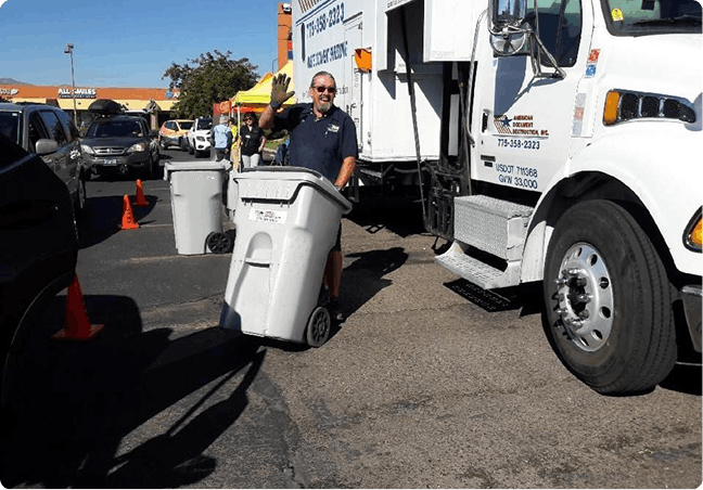 Document collection for shredding service.
